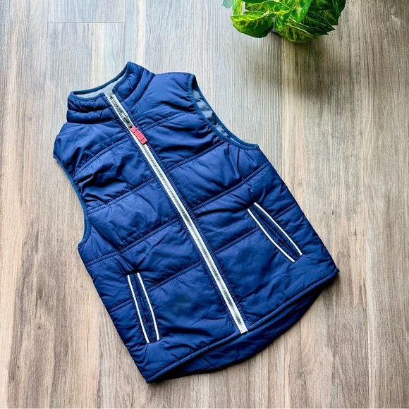 League: 036-L Athletic Department Quilted Puffer Vest - Navy Blue Boys - Picture 2 of 9